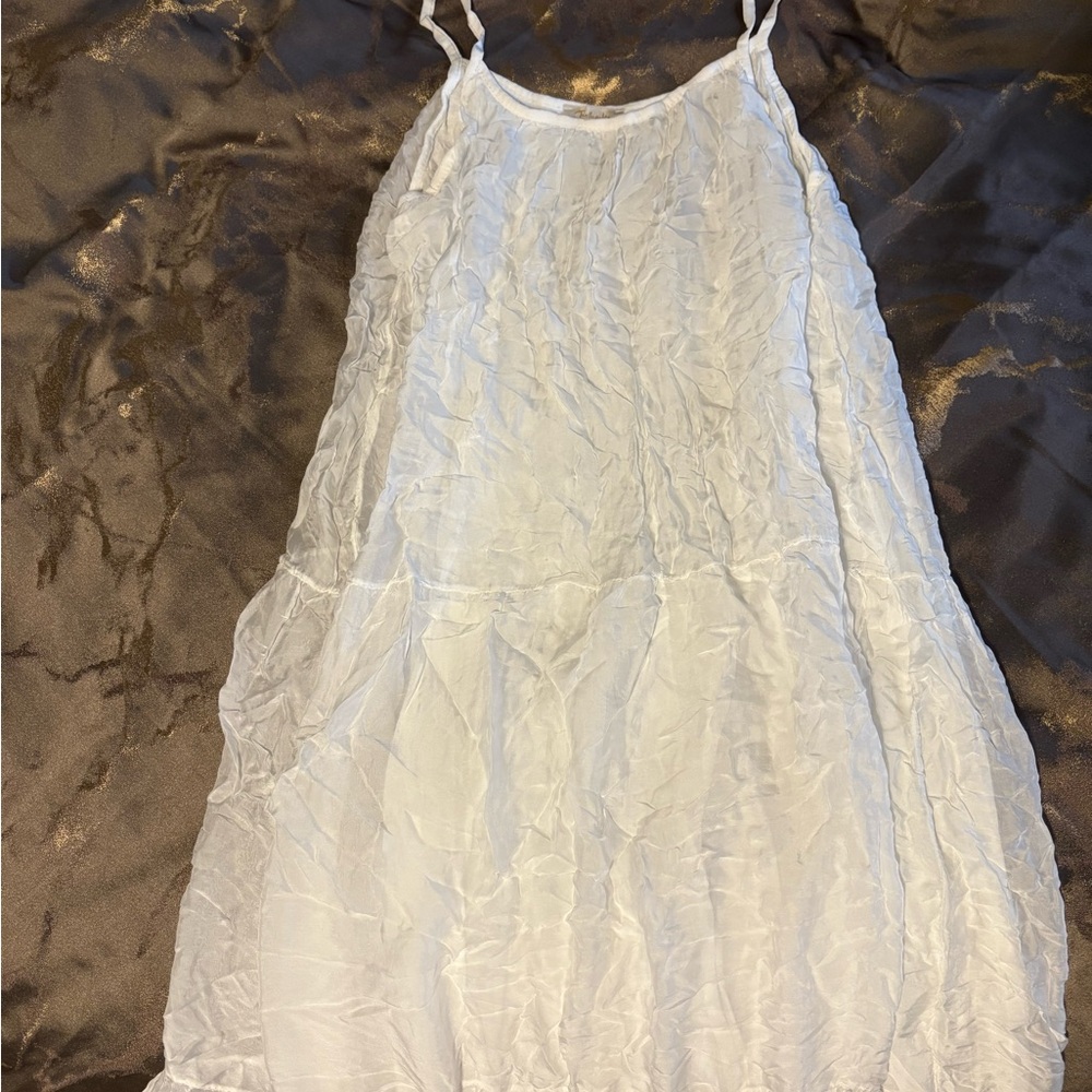 Bellamie Ivory Sleeveless Flowy Dress